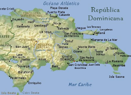 Carte République Dominicaine Carte République Dominicaine
