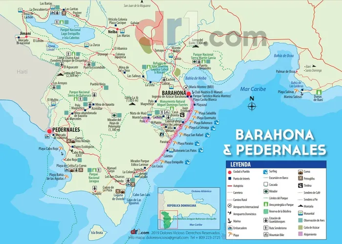 Carte touristique Barahona